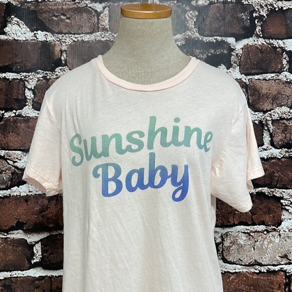 WIldfox Short Sleeve Tee Sunshine Baby Pink Size Medium M - Picture 7 of 14